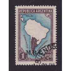 ARGENTINA SERVICIO OFICIAL GJ 626a ESTAMPILLA USADA CON VARIEDAD CATALOGADA U$  25